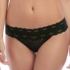 Culotte string Wacoal Halo Lace Noir femme dentelle coton-0