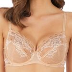 Soutien-gorge Wacoal Lace Perfection dentelle armatures café-0