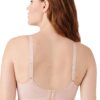 Wacoal Retro Chic Unlined Mesh Full Coverage Underwire Bra, 855186 Soutien-Gorge à Couverture Totale, Transparent, poussière de Rose, 95G Femme-2