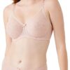Wacoal Retro Chic Unlined Mesh Full Coverage Underwire Bra, 855186 Soutien-Gorge à Couverture Totale, Transparent, poussière de Rose, 95G Femme-3