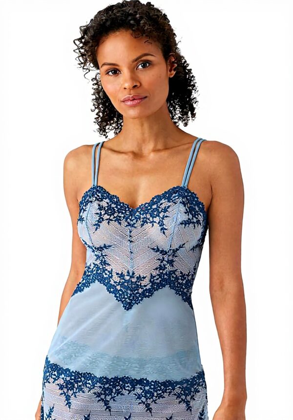 Nuisette Wacoal dentelle ajustée femme bleu taille XL XXL
