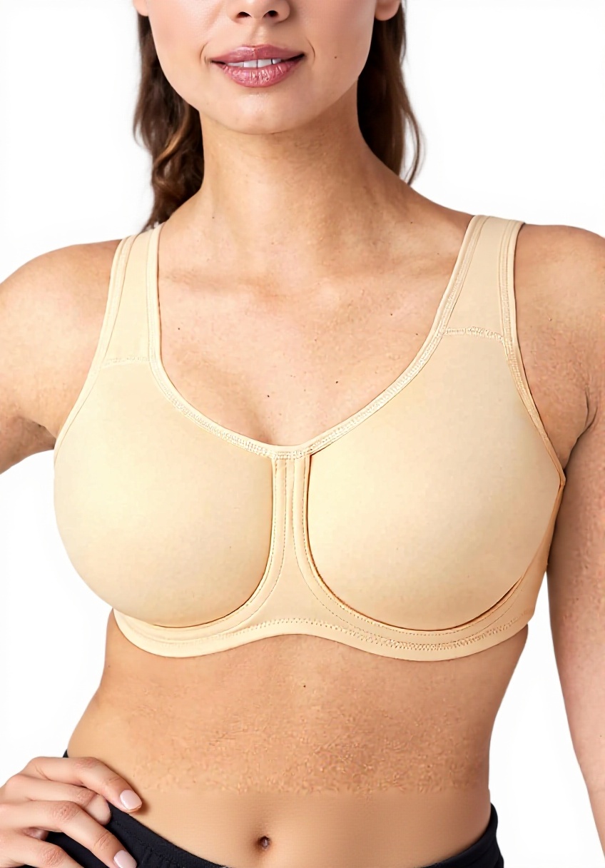 Soutien-gorge de sport Wacoal porté pendant une séance de fitness