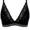Soutien-gorge sans armatures Wacoal Foulard Noir Raffiné