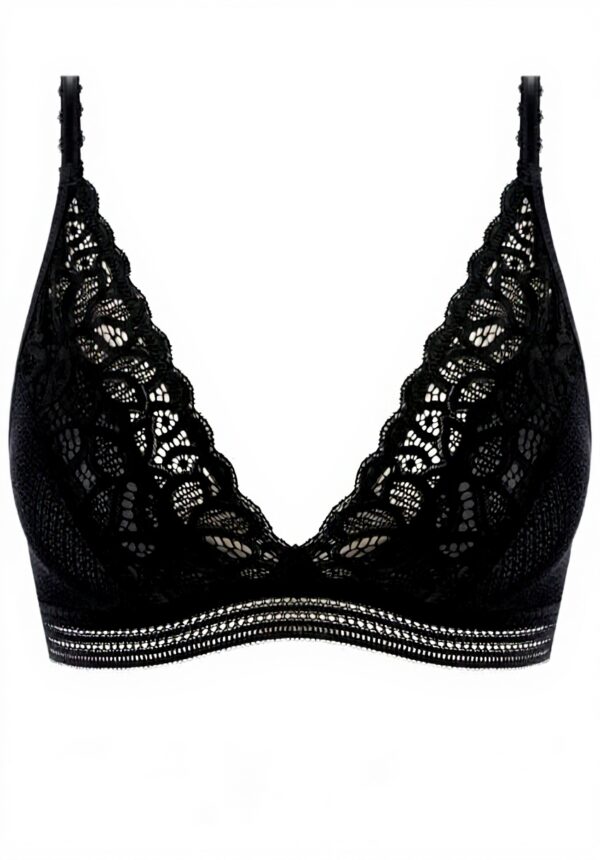 Soutien-gorge sans armatures Wacoal Foulard Noir Raffiné