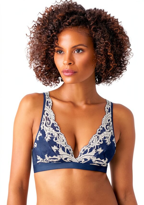 Bralette Wacoal dentelle croisée bonnet extensible femme-0
