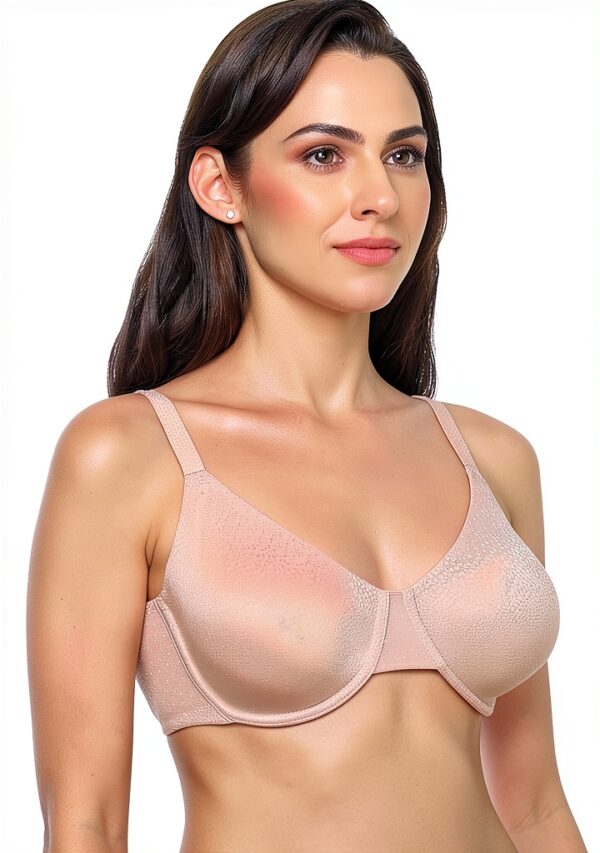 Soutien-gorge lissant Wacoal sans armatures dos côtés rose-3