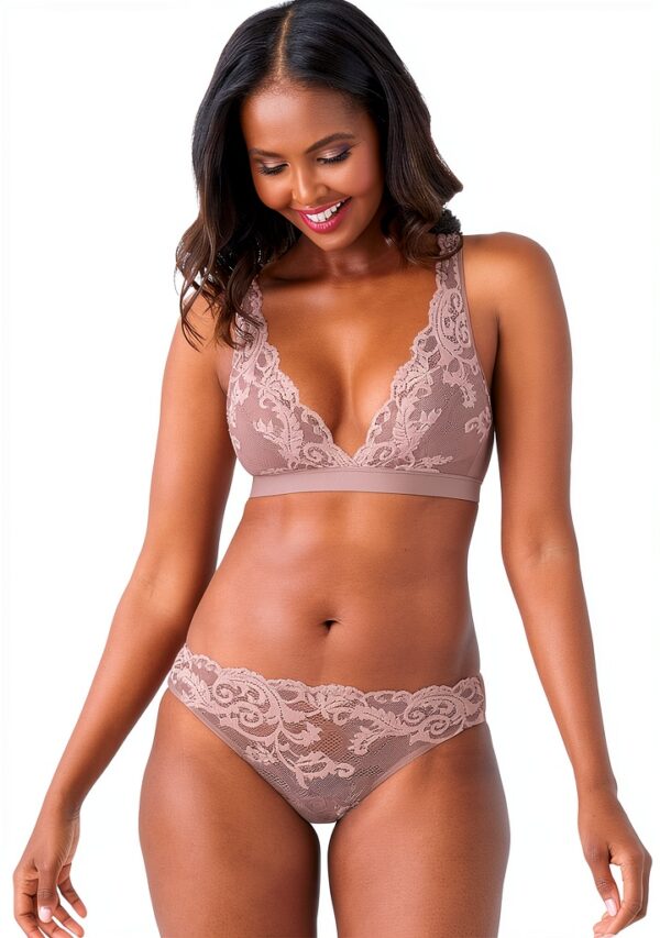 Bralette Wacoal dentelle croisée soutien femme confort-0
