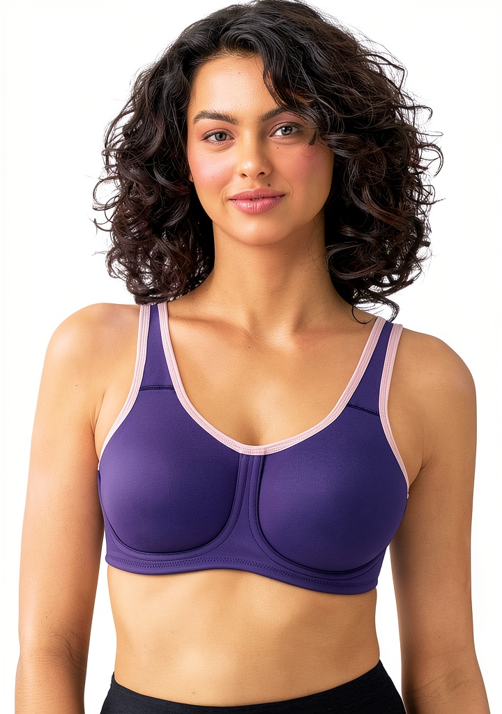 Soutien-gorge sport Wacoal porté pendant une course