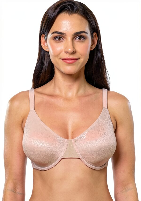Soutien-gorge lissant Wacoal sans armatures dos côtés rose-0