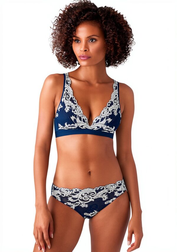 Bralette Wacoal dentelle croisée bonnet extensible femme-3