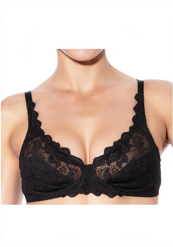 Soutien-gorge sans armatures Wacoal Eglantine Noir confort