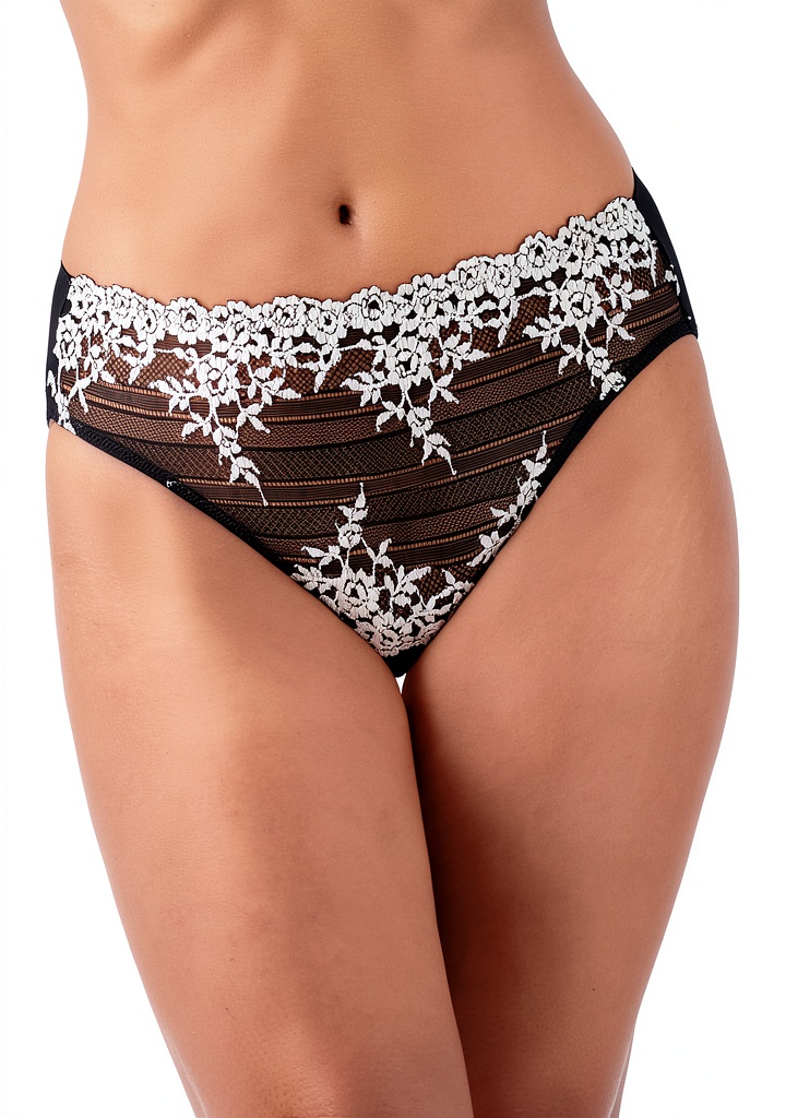 Culotte Wacoal Embrace motif floral portée