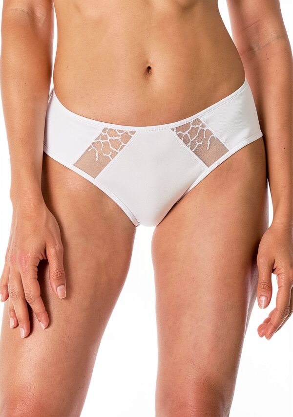 Slip brésilien Wacoal lisse femme lingerie confort blanc