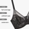 Soutien-gorge Wacoal dentelle Regina Rouge maintien confort-4
