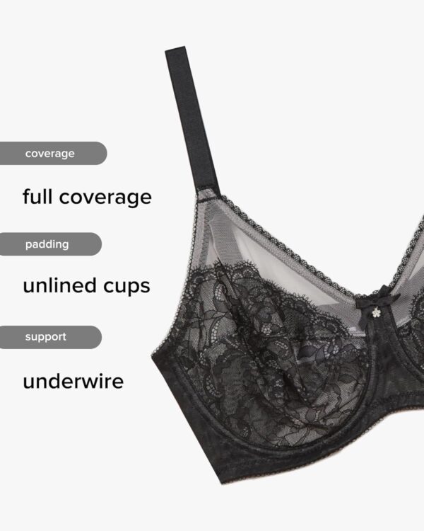 Soutien-gorge Wacoal dentelle Regina Rouge maintien confort-4