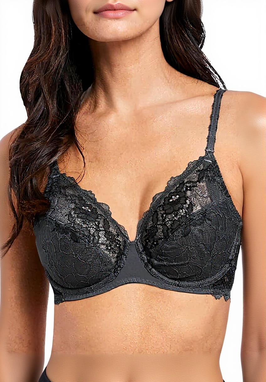 Soutien-gorge Wacoal Lace Perfection porté avec une tenue décontractée