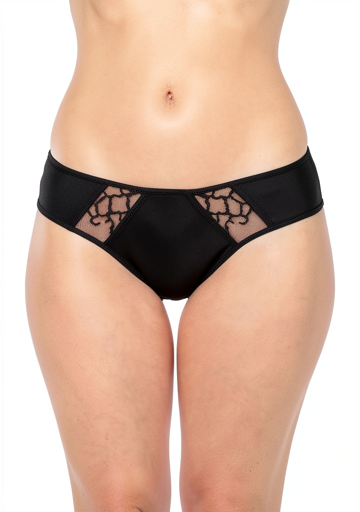 Slip brésilien Wacoal porté sous une robe légère
