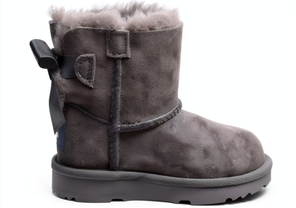 UGG Mini Bailey Bow Ii Botte Mixte enfant Peau de mouton Noisette-5