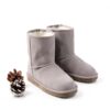 Bottes de Neige DREAM PAIRS Enfants Fausse Fourrure – Marron & Rose-1