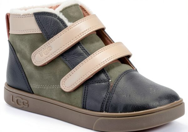 UGG Rennon II Baskets Enfant Antilope Rouge Chaude Taille 32 EU-0
