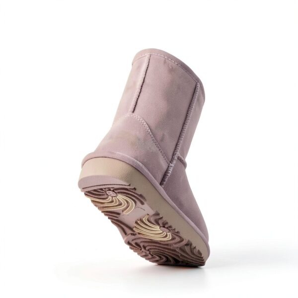 Bottes de Neige DREAM PAIRS Enfants Fausse Fourrure – Marron & Rose-3
