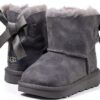 UGG Mini Bailey Bow Ii Botte Mixte enfant Peau de mouton Noisette-6