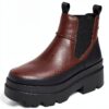UGG Brisbane Chelsea Bottine Femme Cèdre Brûlé – Semelle laine 7 mm-1