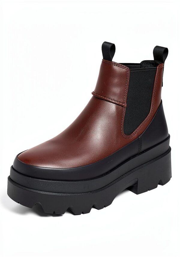 UGG Brisbane Chelsea Bottine Femme Cèdre Brûlé – Semelle laine 7 mm-1