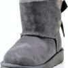 UGG Mini Bailey Bow Ii Botte Mixte enfant Peau de mouton Noisette-0