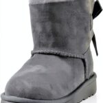 UGG Mini Bailey Bow Ii Botte Mixte enfant Peau de mouton Noisette-0