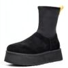 UGG Bottes en Cuir W Classic Dipper Marron Confort et Élégance-1