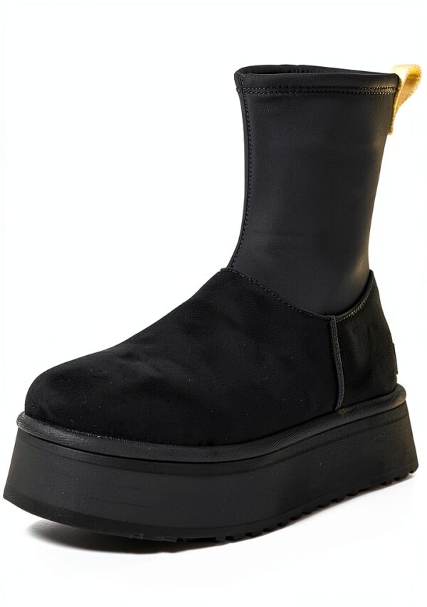 UGG Bottes en Cuir W Classic Dipper Marron Confort et Élégance-0