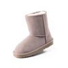 Bottes de Neige DREAM PAIRS Enfants Fausse Fourrure – Marron & Rose-5