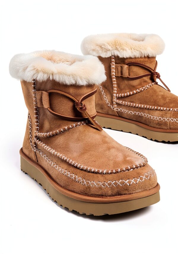 UGG Bottes classiques femme châtaigne, doublure laine, semelle EVA-3