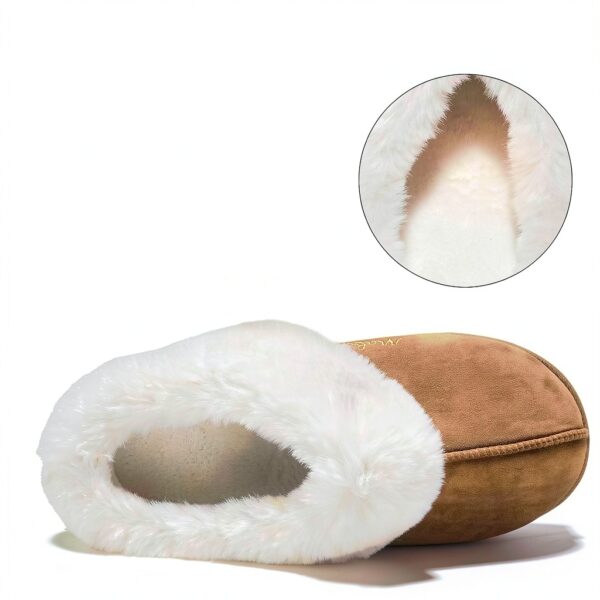 Pantoufles d'hiver chaudes en mousse à mémoire de forme pour femme-4