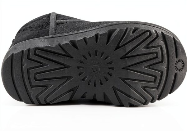 UGG Classic Ultra Mini Mirror Ball Botte tendanceFemme Noir-2
