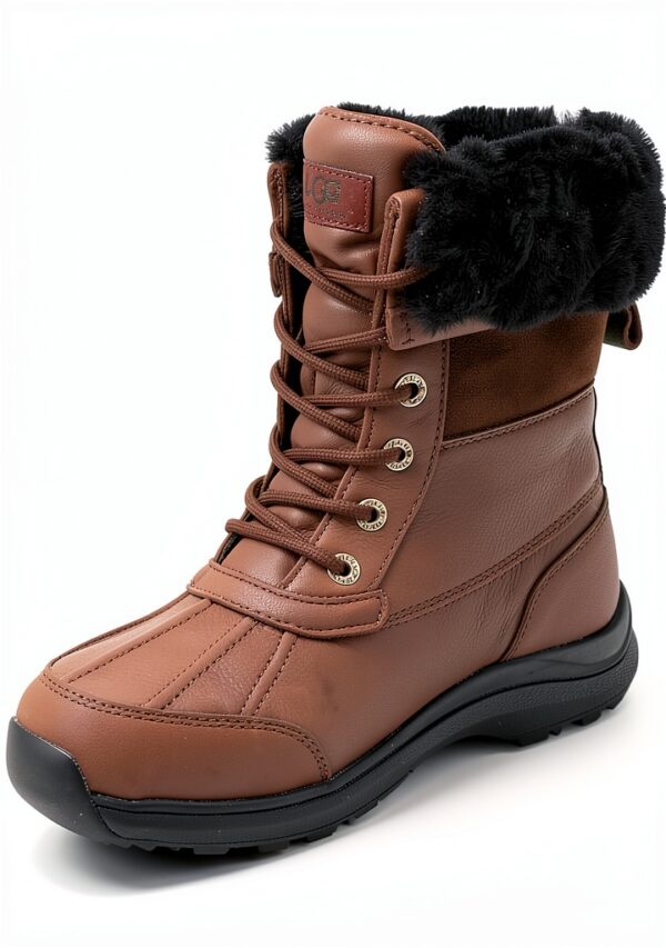 UGG 1909 Adirondack Boot II Bottes femme Cuir imperméable Noir 17,8 cm-3