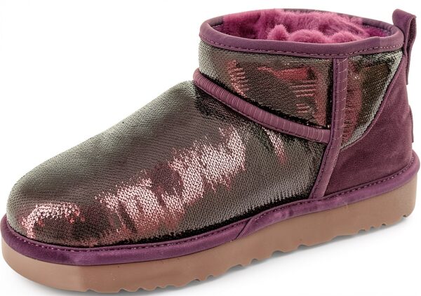 UGG Classic Ultra Mini Mirror Ball Botte tendanceFemme-0