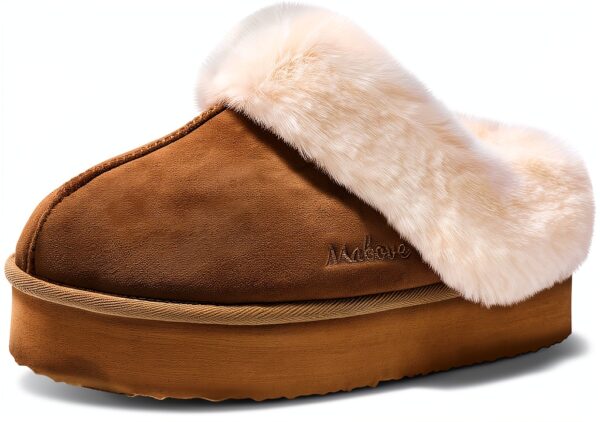 Pantoufles d'hiver chaudes en mousse à mémoire de forme pour femme-0