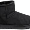 UGG Femme Classic Mini II Bottes Suède Noires Taille 41-1