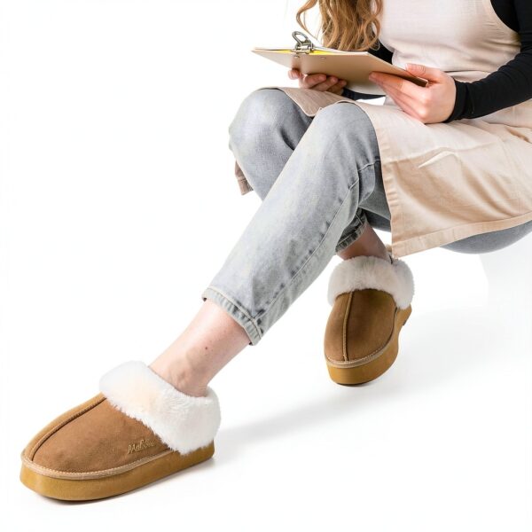Pantoufles d'hiver chaudes en mousse à mémoire de forme pour femme-1