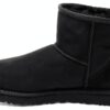 UGG Femme Classic Mini II Bottes Suède Noires Taille 41-3
