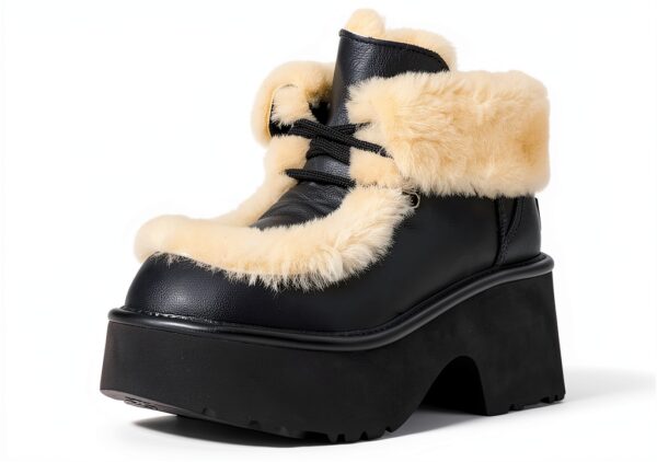 UGG Esmee Bottes tendance à lacets en cuir pour femme-7