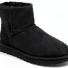 UGG Femme Classic Mini II Bottes Suède Noires Taille 41-0