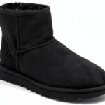 UGG Femme Classic Mini II Bottes Suède Noires Taille 41-0