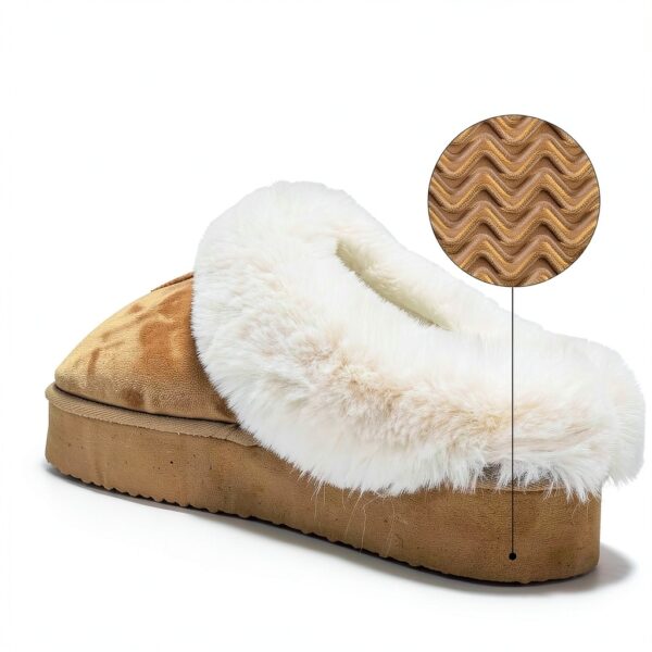 Pantoufles d'hiver chaudes en mousse à mémoire de forme pour femme-5