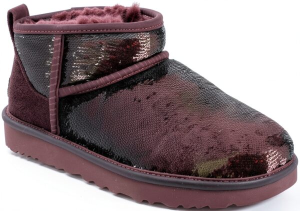 UGG Classic Ultra Mini Mirror Ball Botte tendanceFemme-3
