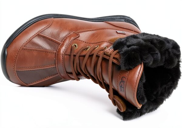 UGG 1909 Adirondack Boot II Bottes femme Cuir imperméable Noir 17,8 cm-1