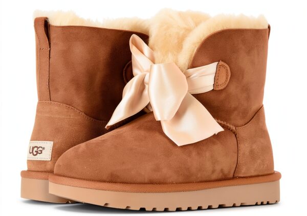 UGG Mini bottines W Gita à nœud tendance pour femme-0