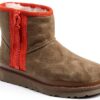 UGG Mini bottes classiques à fermeture éclair pour femme, châtaigne et-0